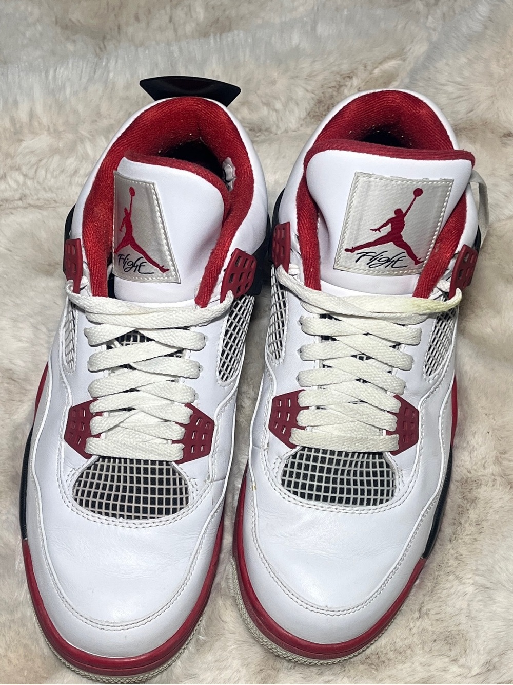 Air Jordan 4 Retro Fire Red 2012 Size 9.5 White Varsity Red Black w/ Box